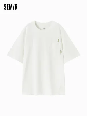 Men's Knitted Round Neck Short Sleeves T-Shirt