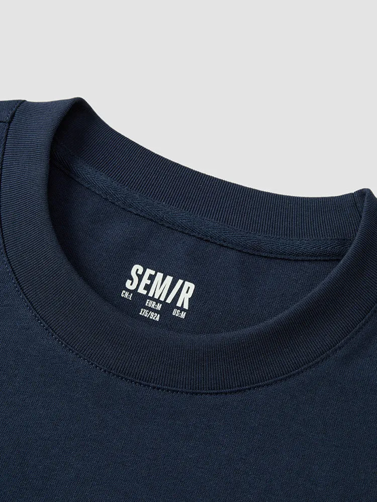 Men's Knitted Round Neck Short Sleeves T-Shirt