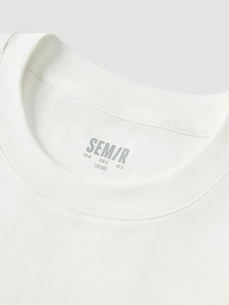 Men's Knitted Round Neck Short Sleeves T-Shirt