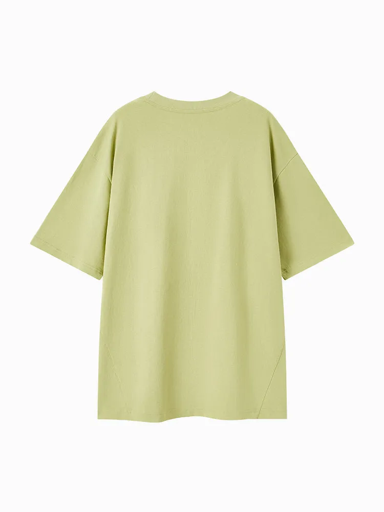 Men's Knitted Round Neck Short Sleeves T-Shirt