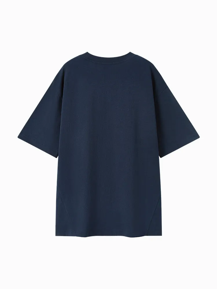 Men's Knitted Round Neck Short Sleeves T-Shirt