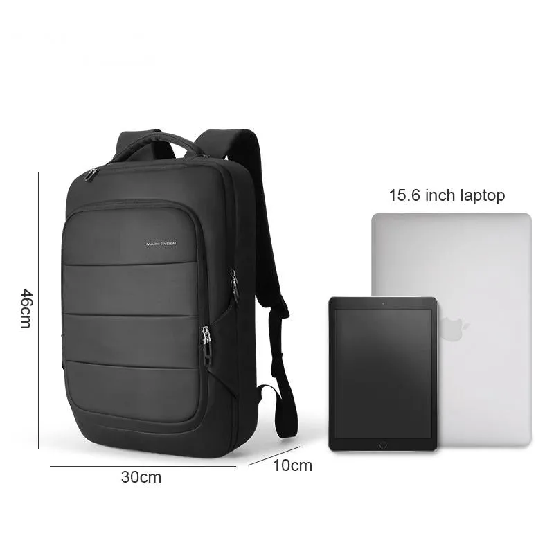 Men's Waterproof Travel Backpack For 15.6 Inch Laptop