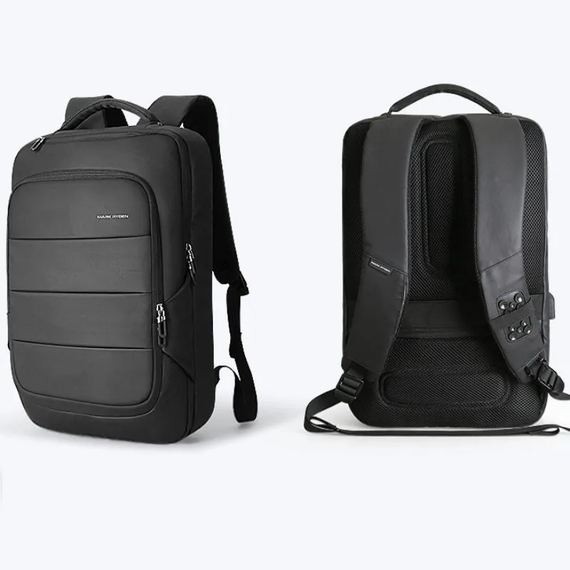 Men's Waterproof Travel Backpack For 15.6 Inch Laptop