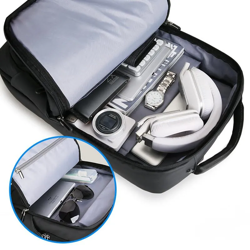 Men's Waterproof Travel Backpack For 15.6 Inch Laptop