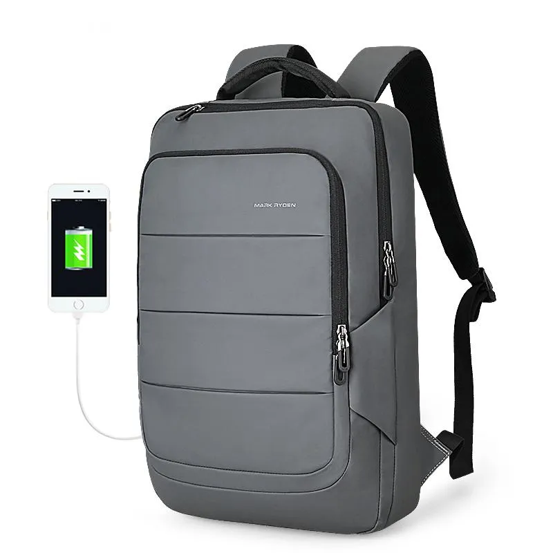 Men's Waterproof Travel Backpack For 15.6 Inch Laptop