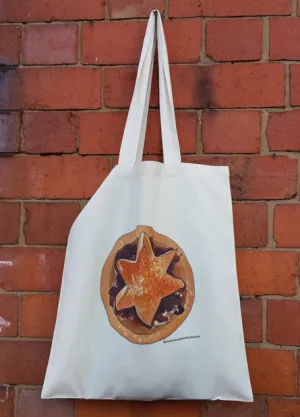 Mince Pie Christmas Tote Bag