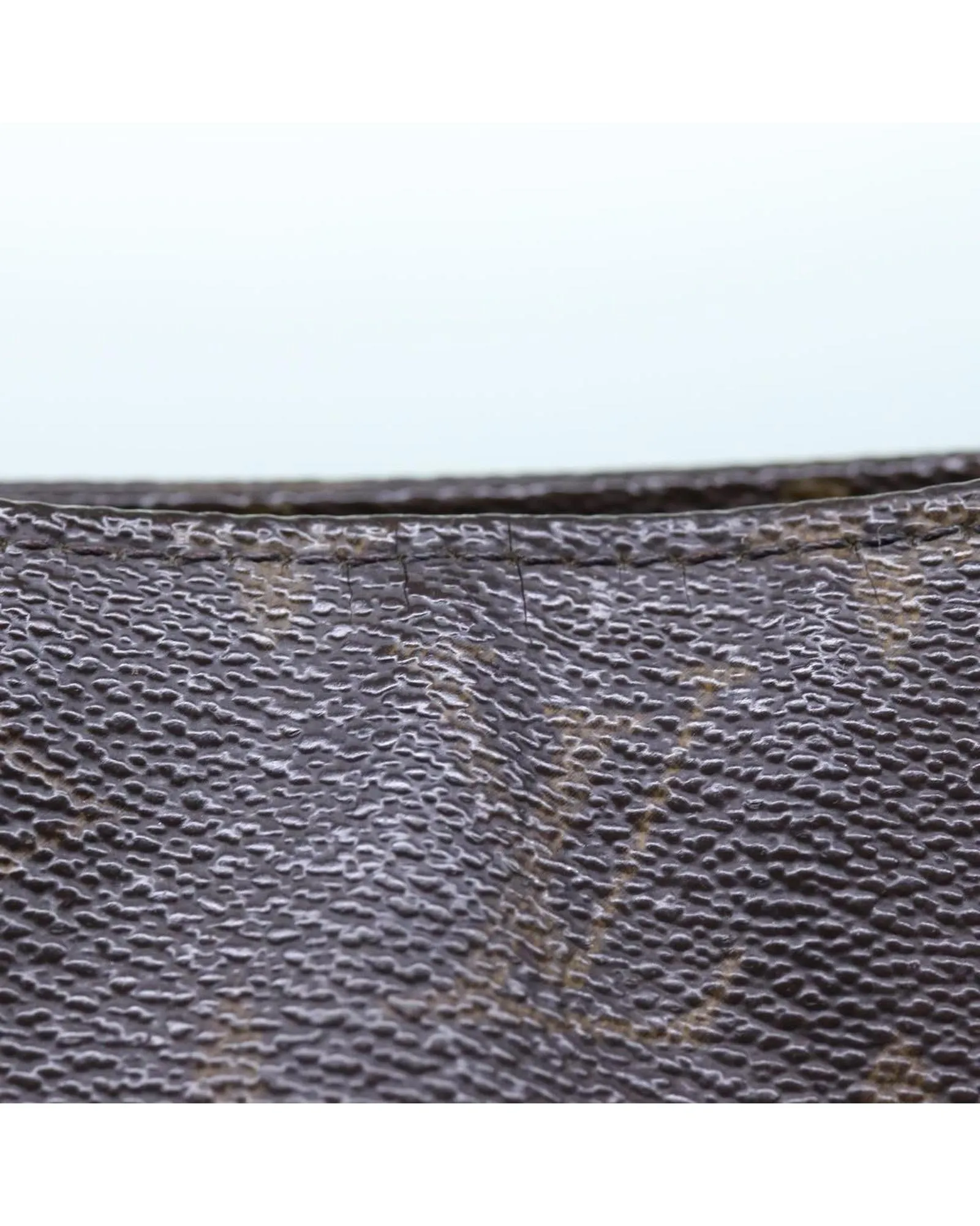 Monogram Shoulder Bag with Looping Design and Shoulder Drop 28cm