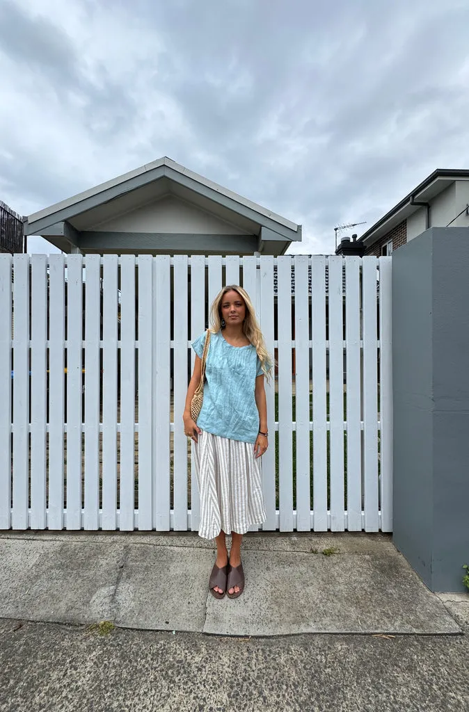 Muse Ophelia Top in Blue