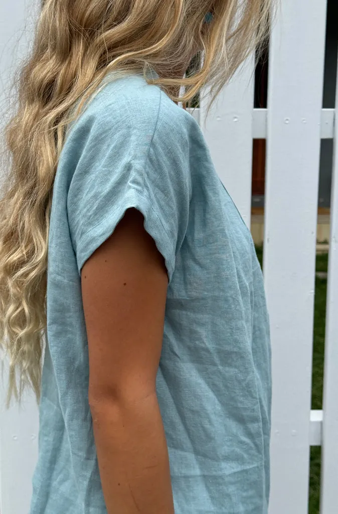 Muse Ophelia Top in Blue