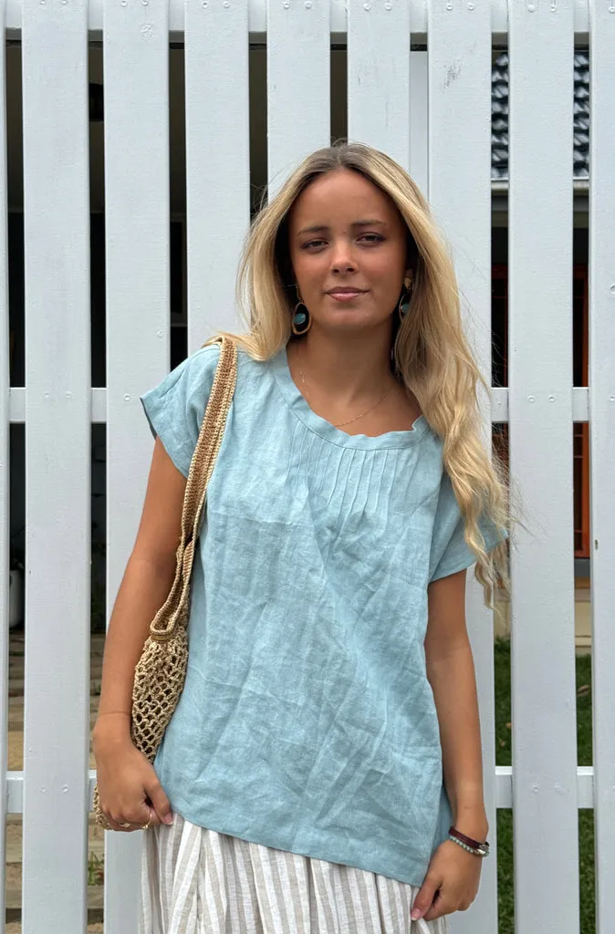 Muse Ophelia Top in Blue
