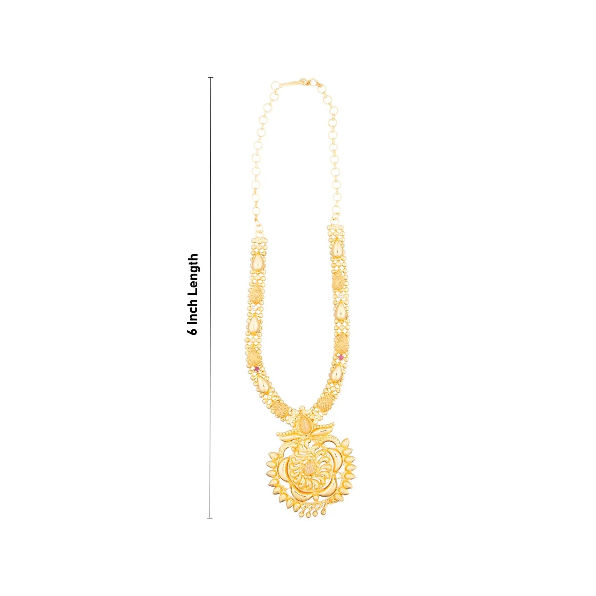 Necklace - 6 Inches | Gold Polish Jewellery/ Haram for Women/ 40 Gms Approx