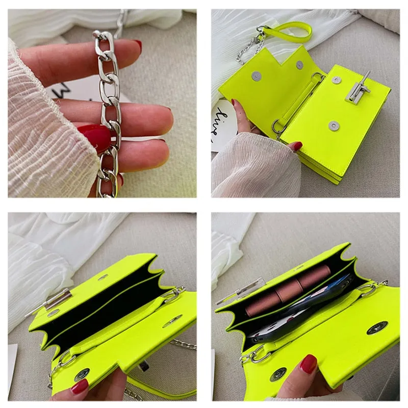 Neon Yellow Crossbody Bag
