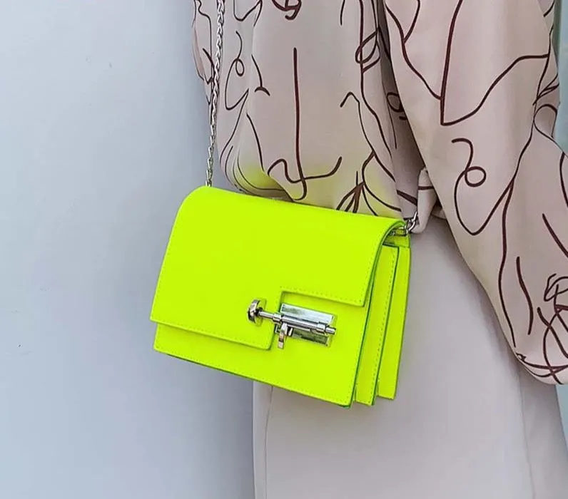 Neon Yellow Crossbody Bag