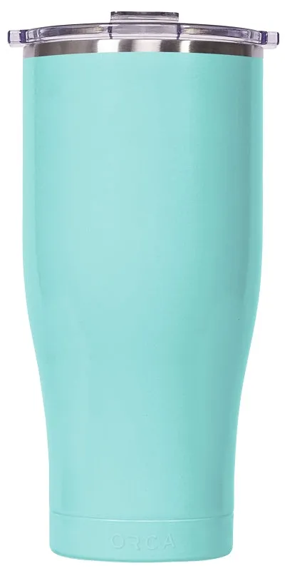 Orca Chaser Series CH16SF Tumbler, 16 oz, Detached, Whale Tail Flip Lid, Stainless Steel, Seafoam, Insulated :EA: QUANTITY: 1