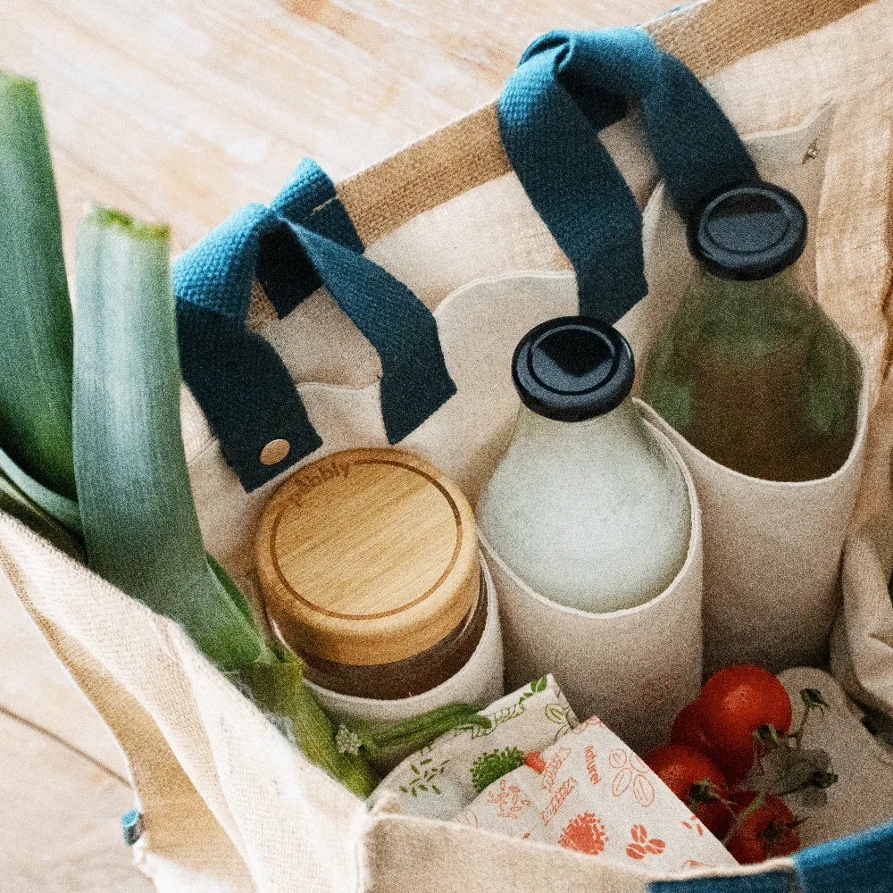 Organic Cotton Bottle Carrier
