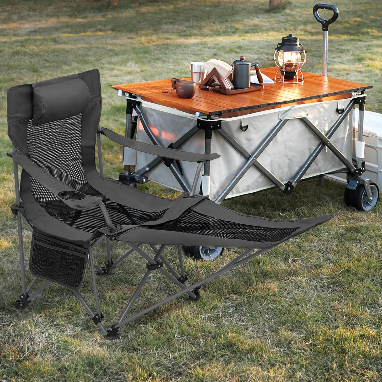 Outdoor Camping Chairs - Steel Tube - Oxford Fabric - 2P