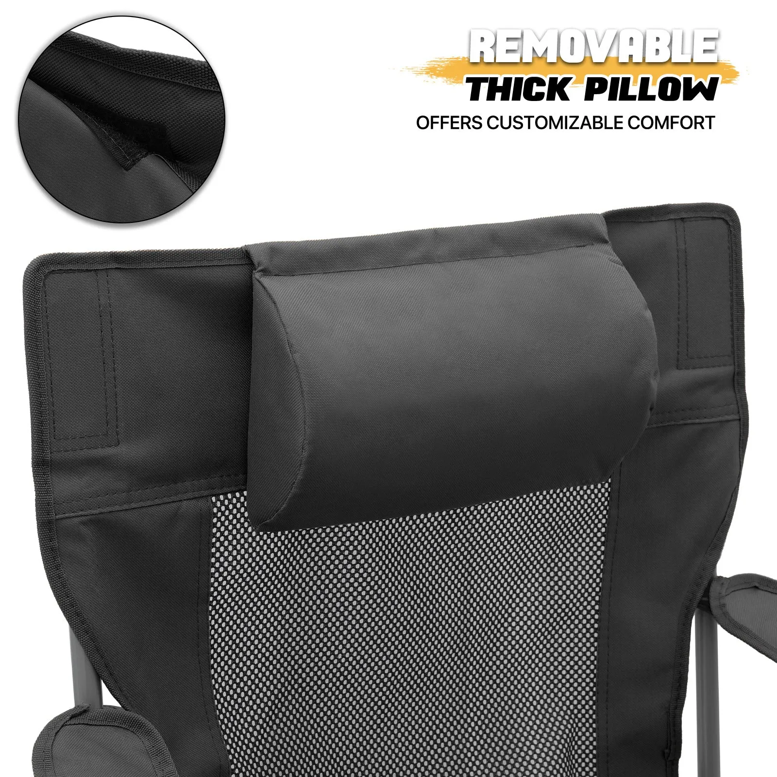 Outdoor Camping Chairs - Steel Tube - Oxford Fabric - 2P