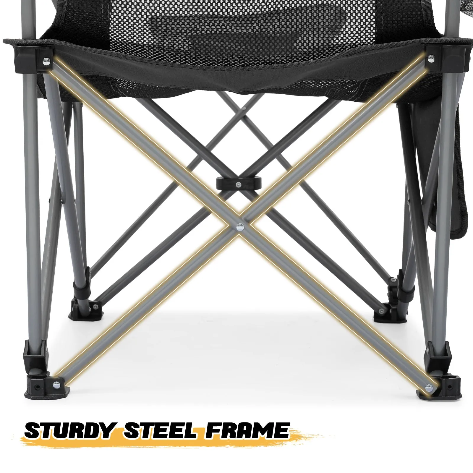 Outdoor Camping Chairs - Steel Tube - Oxford Fabric - 2P