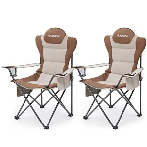 Outdoor Folding Chairs 2 Pack, supports up to 300lbs.