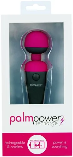Palm Power Massager Fuschia Rechargeable Waterproof