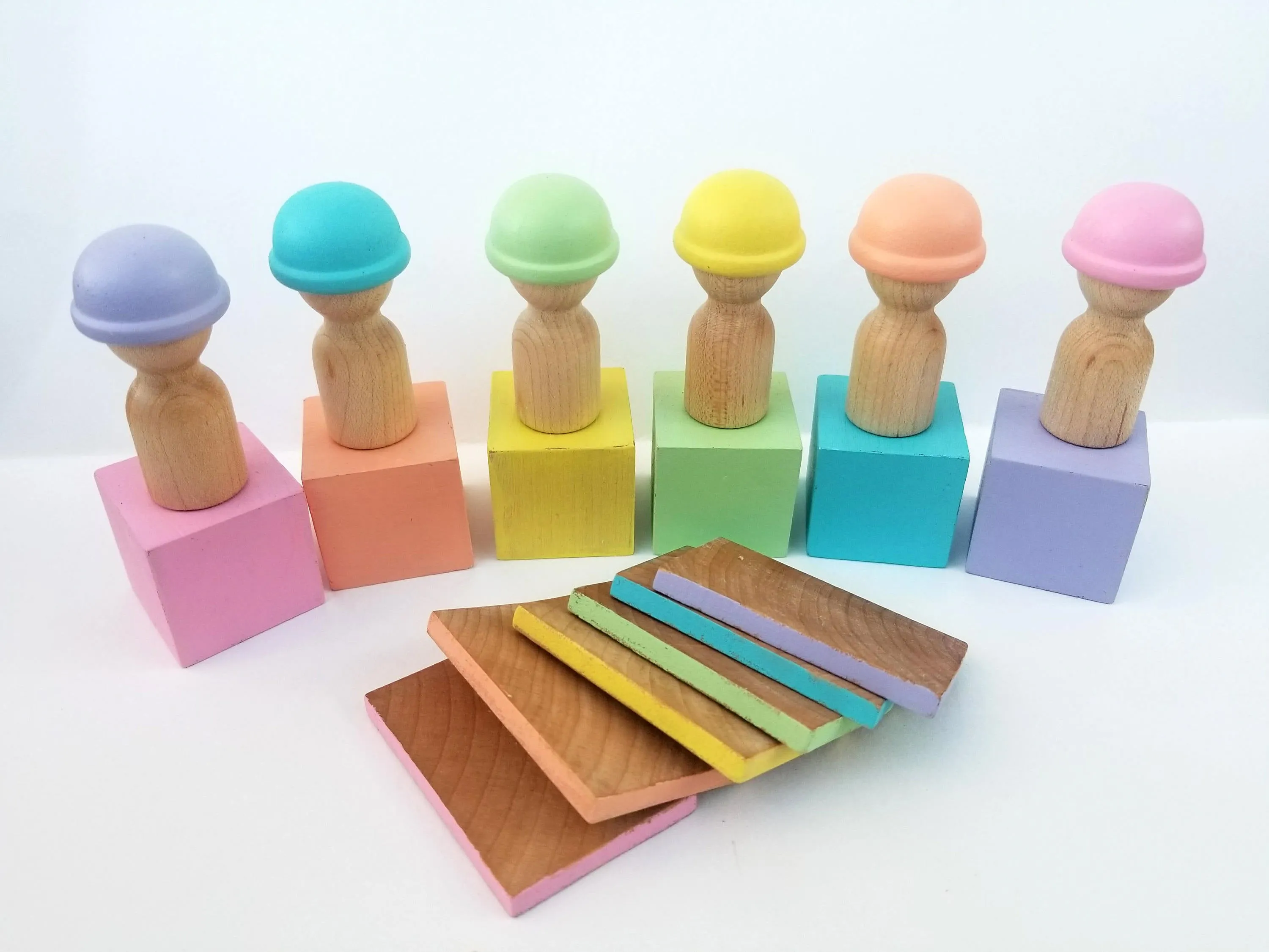 Pastel building blocks
