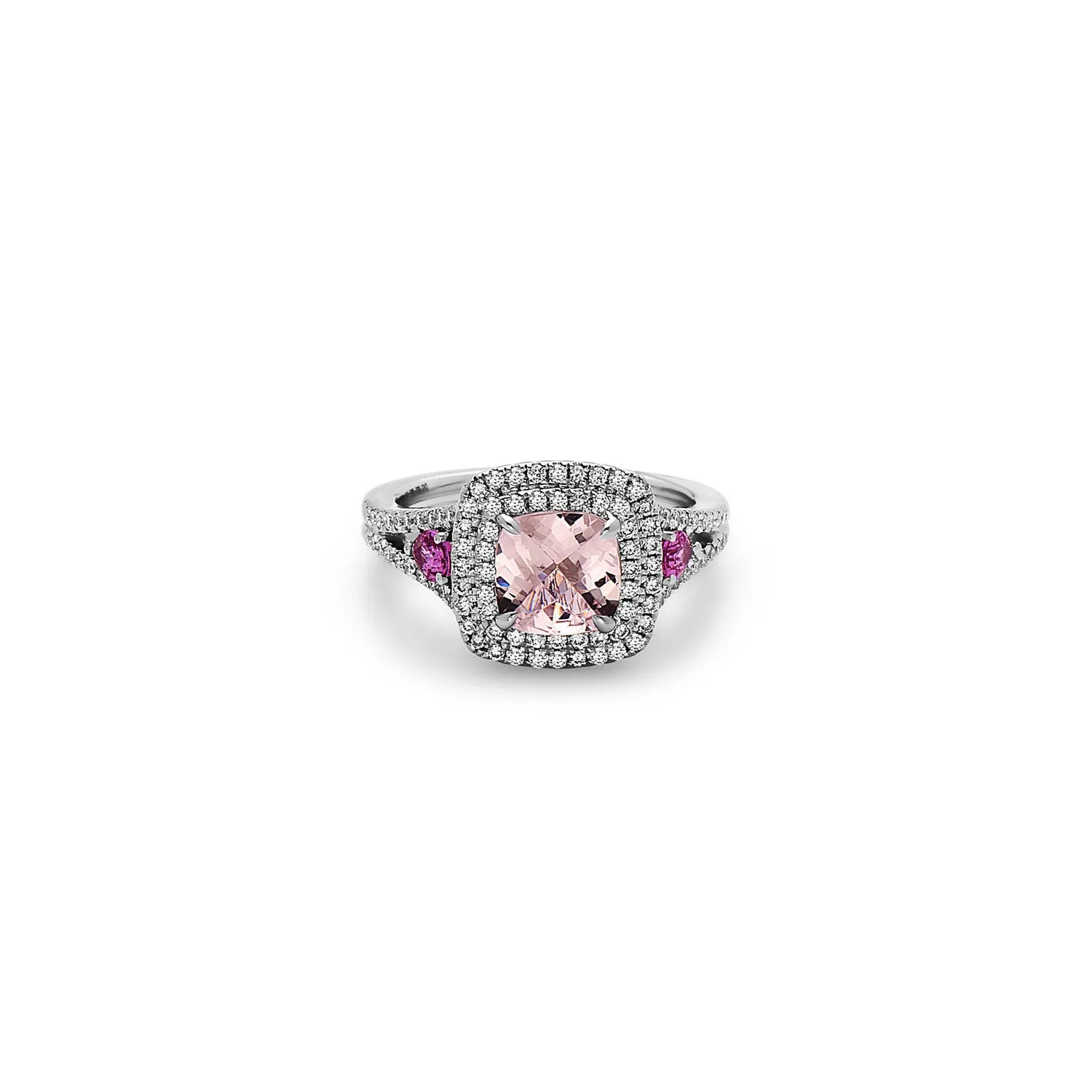 Pastel Diamond Petit Cushion Ring