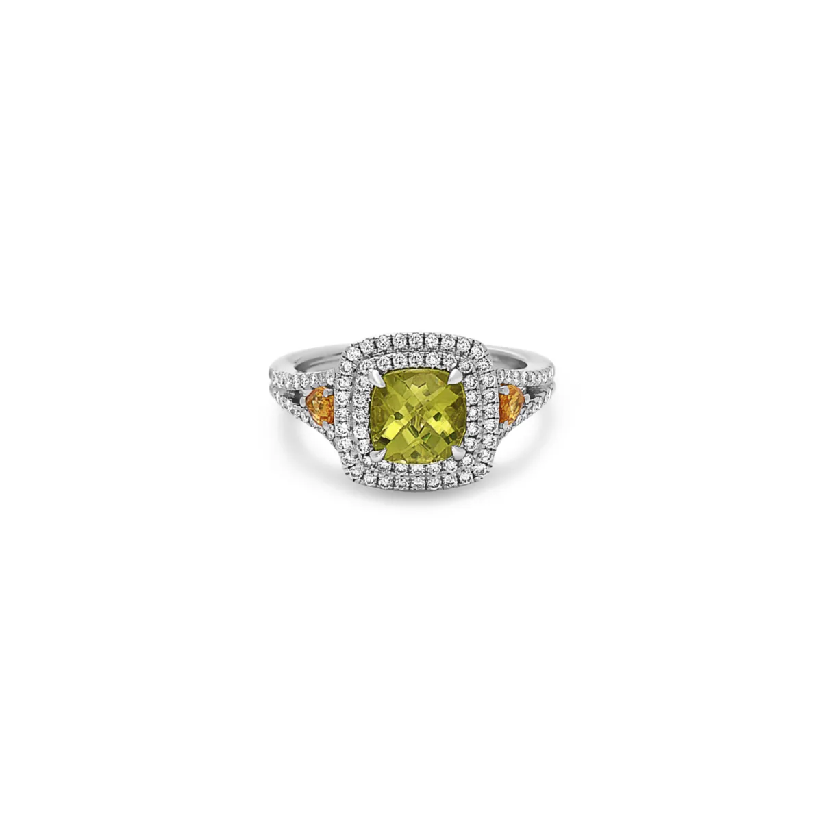 Pastel Diamond Petit Cushion Ring