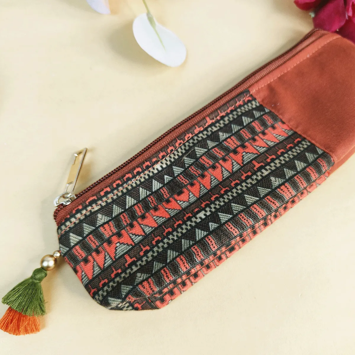 Peachy Chic Combo- Sling, Mini Wallet, Passport Case, Pouch