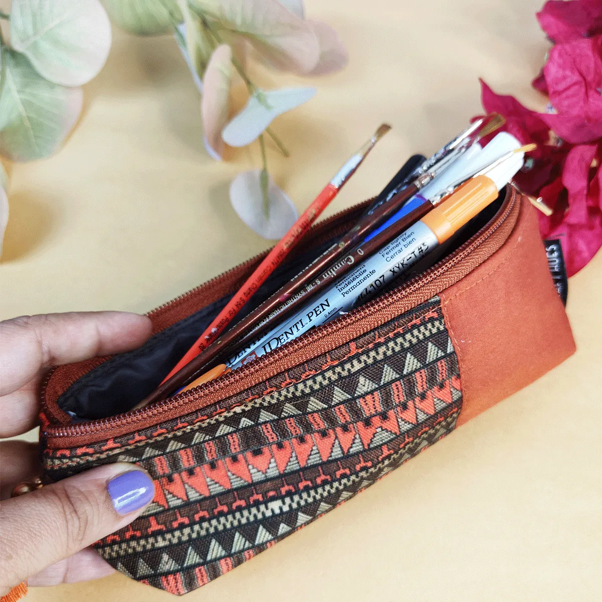 Peachy Chic Combo- Sling, Mini Wallet, Passport Case, Pouch