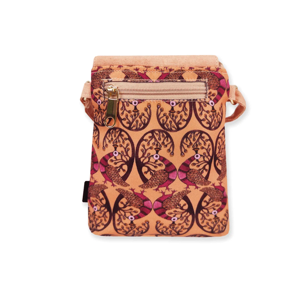 Peachy Chic Combo- Sling, Mini Wallet, Passport Case, Pouch