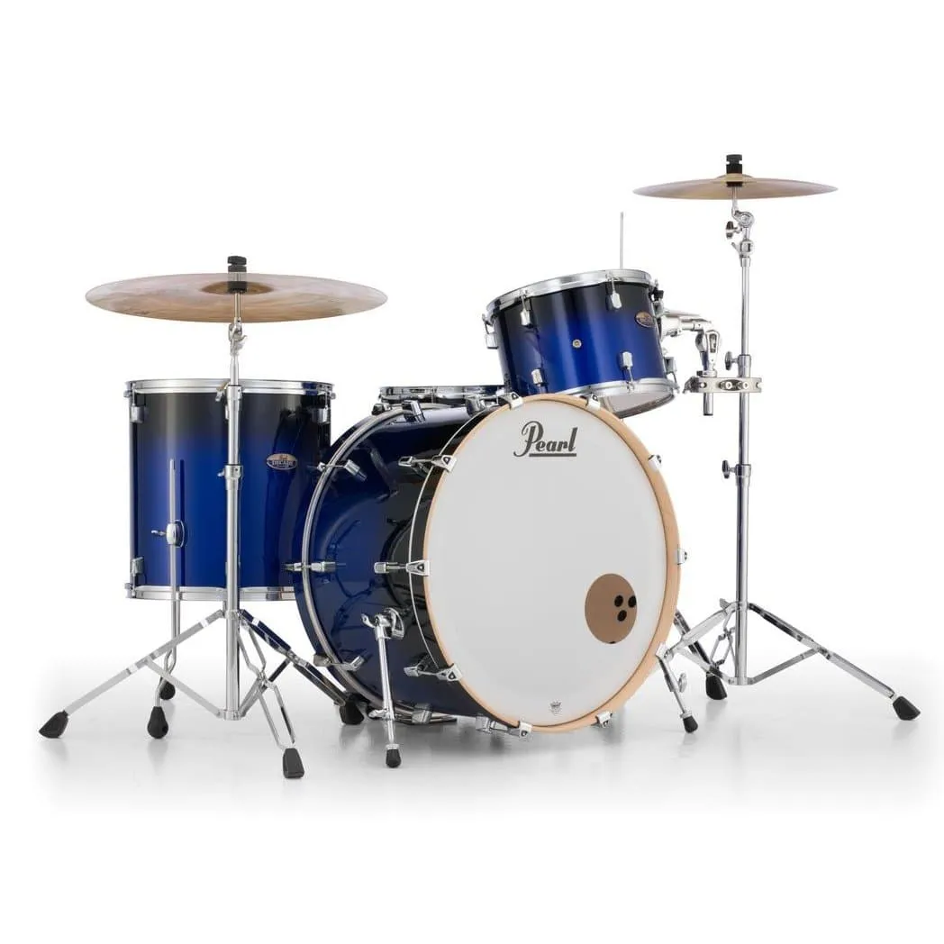 Pearl Decade Maple 3pc Drum Set w/24bd Kobalt Blue Fade