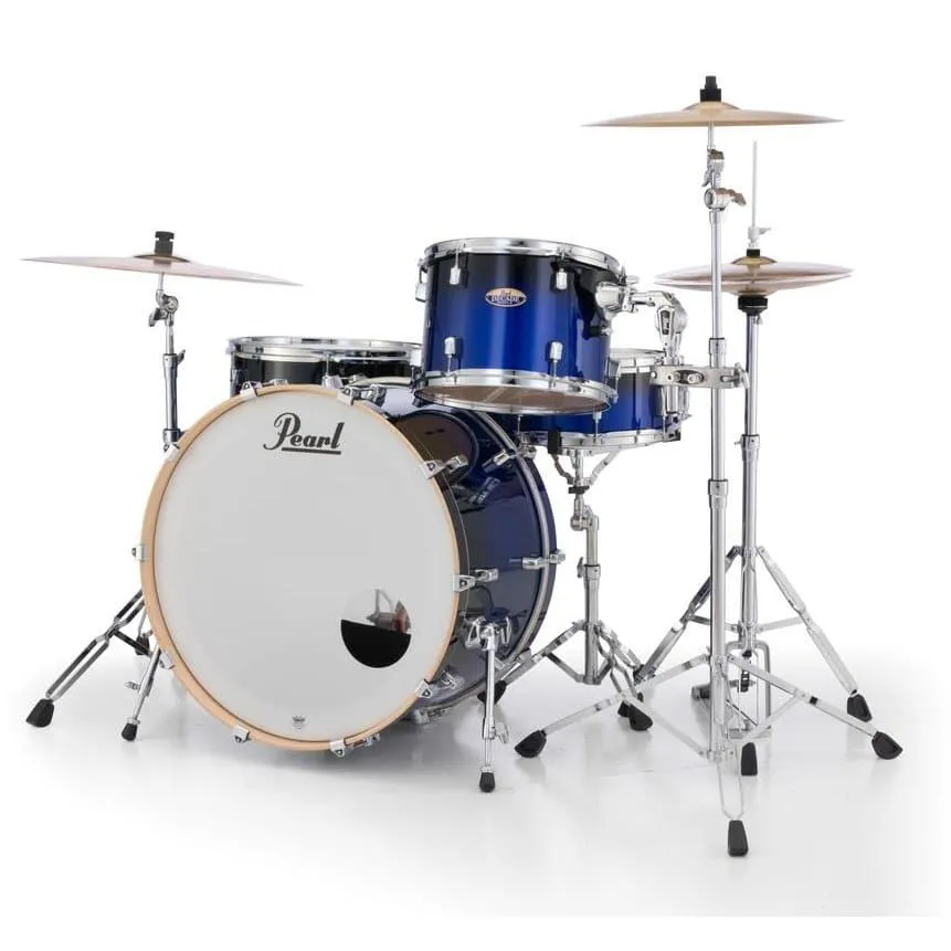 Pearl Decade Maple 3pc Drum Set w/24bd Kobalt Blue Fade