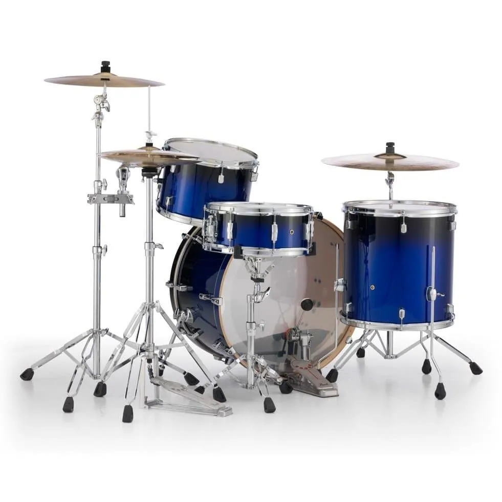 Pearl Decade Maple 3pc Drum Set w/24bd Kobalt Blue Fade