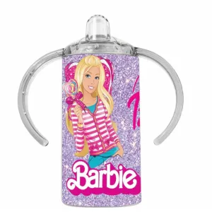 Personalised Barbie Cartoon Sippy Cup