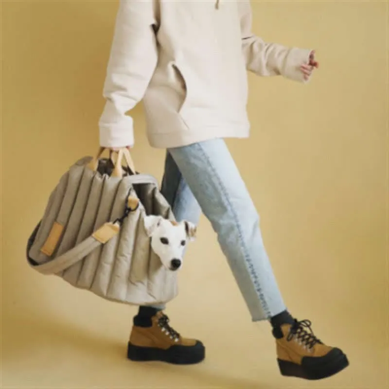 Pet Dog Carrier Purse Soft Sided Quilted Puppy Dog Carrier Handbag