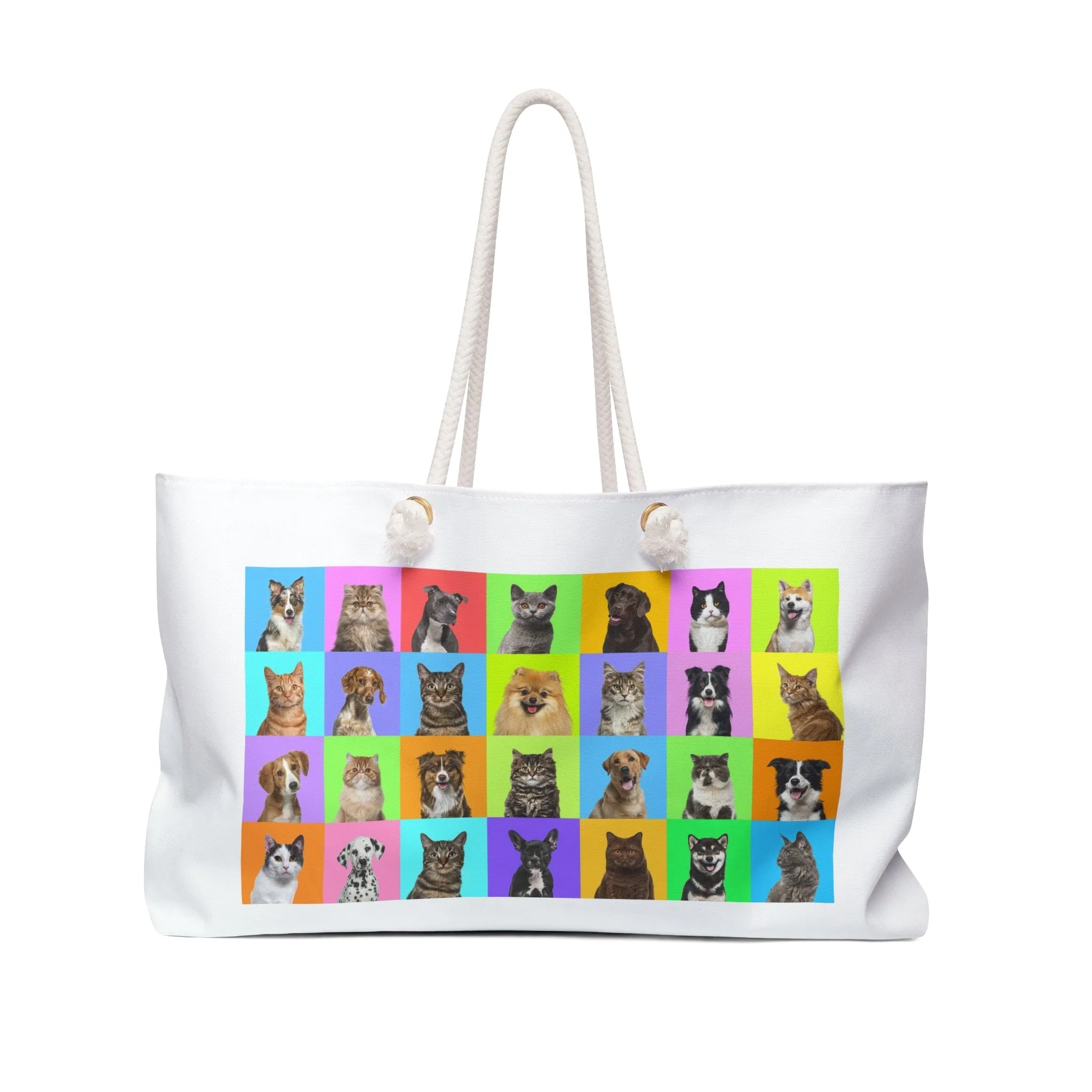 Pet Mosaic Beach Bag