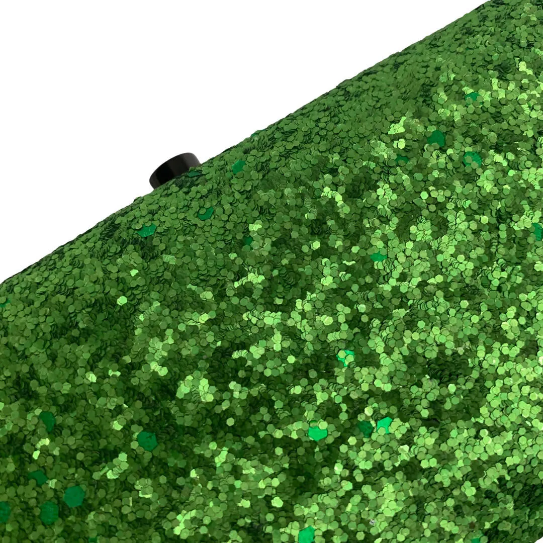 Philip Treacy Show Stopper Green Sequin Evening Clutch Bag