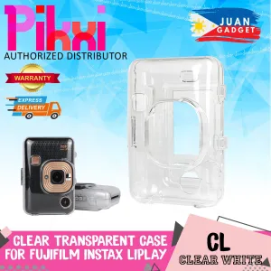 Pikxi CL-01 (CL01) Fujifilm Instax LiPlay Instant Camera Clear Transparent Case White