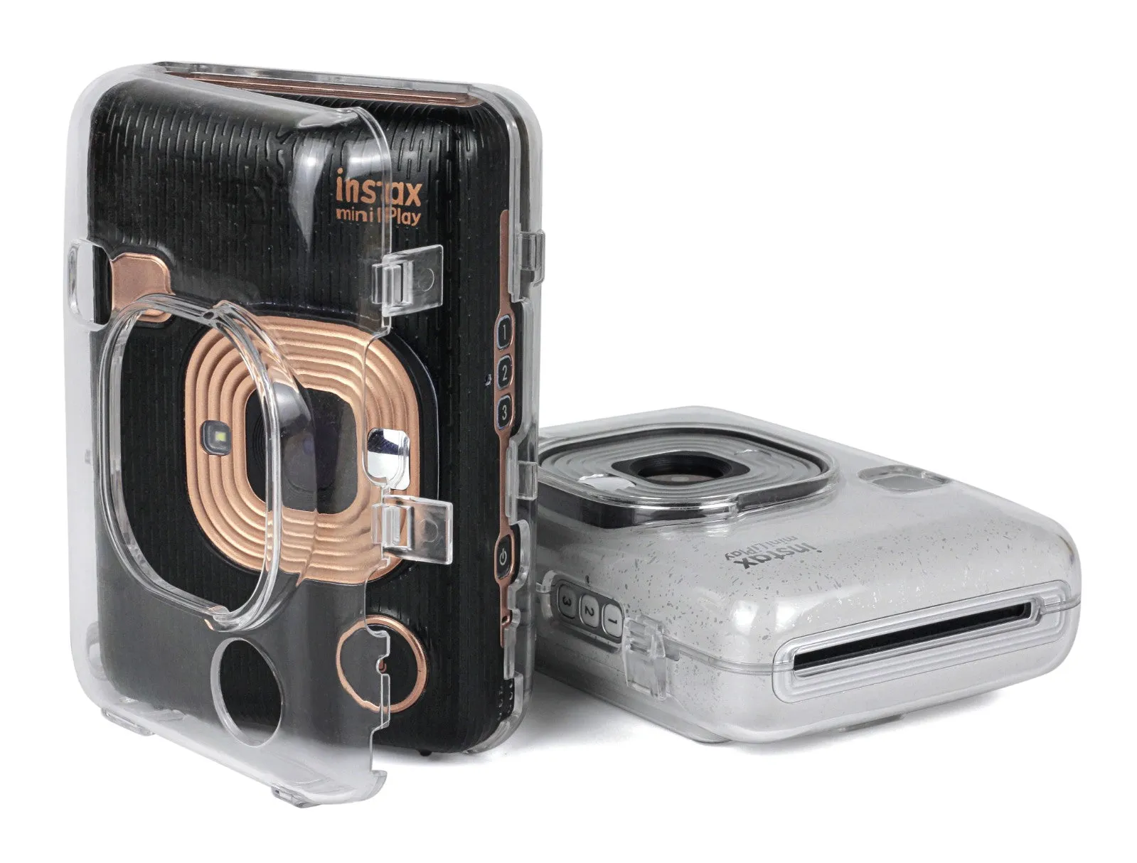 Pikxi CL-01 (CL01) Fujifilm Instax LiPlay Instant Camera Clear Transparent Case White