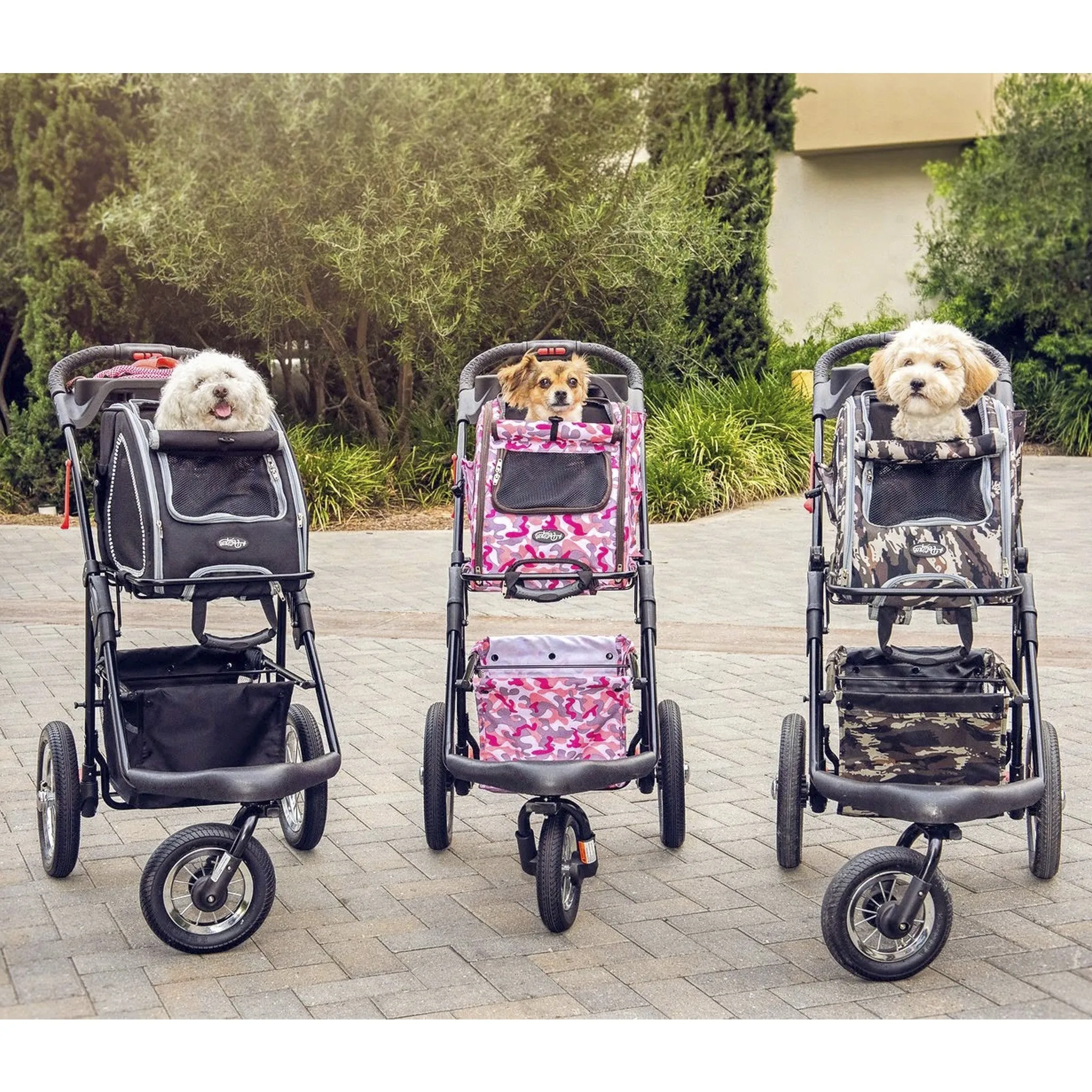 Pink Camo 5-in-1 Pet Stroller - Complete Travel System