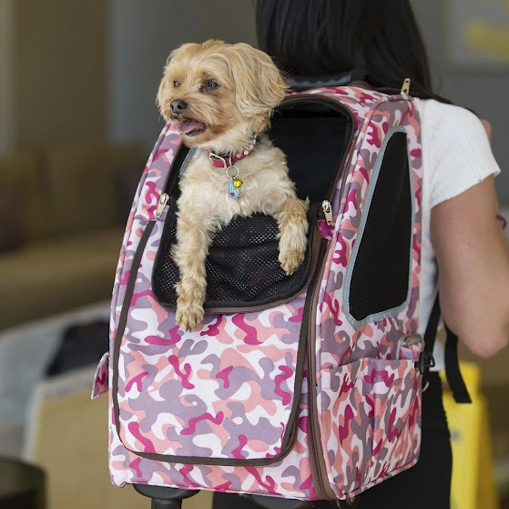 Pink Camo 5-in-1 Pet Stroller - Complete Travel System