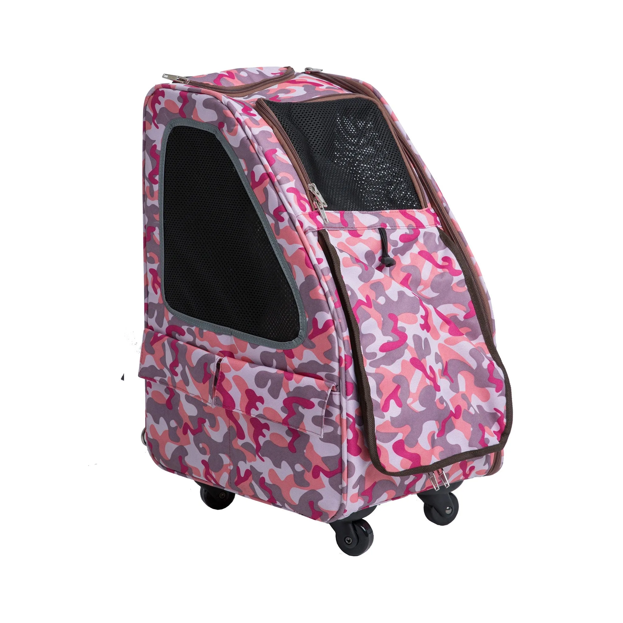 Pink Camo 5-in-1 Pet Stroller - Complete Travel System