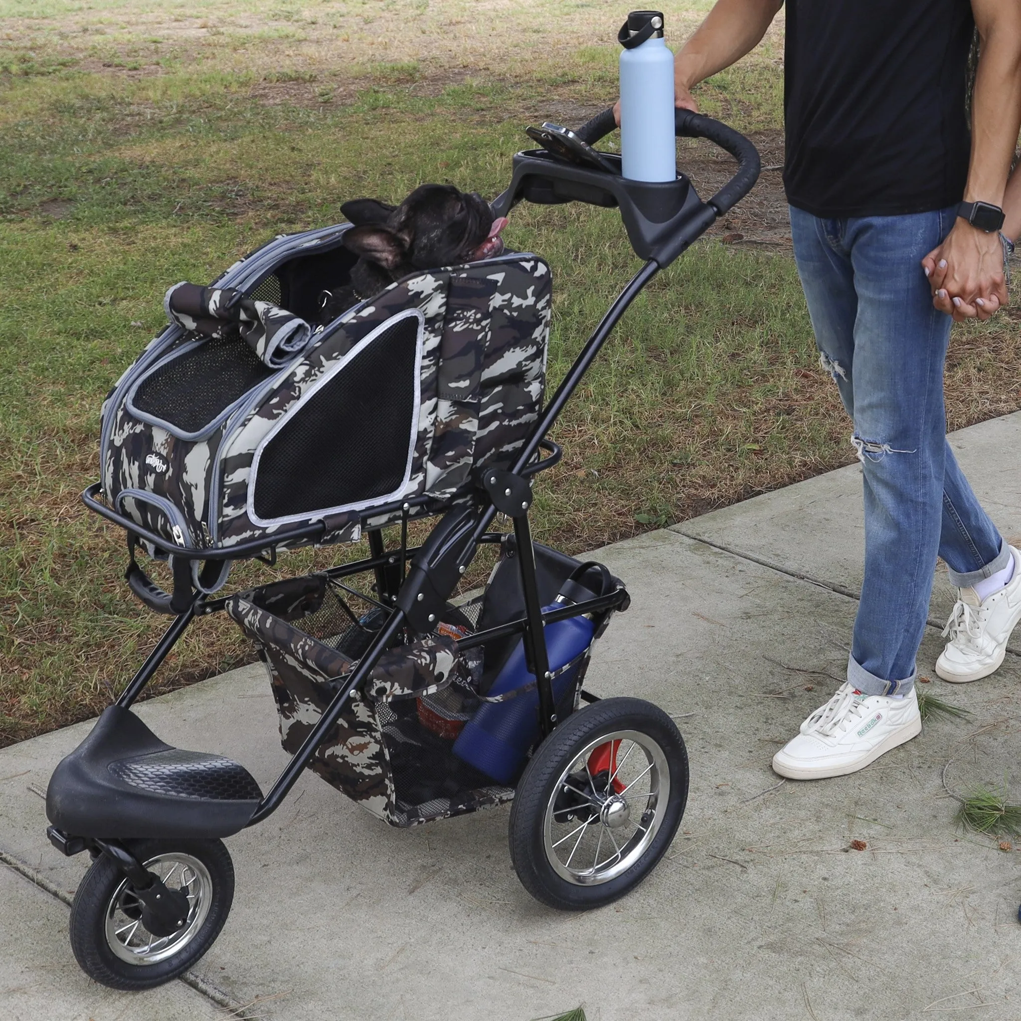 Pink Camo 5-in-1 Pet Stroller - Complete Travel System