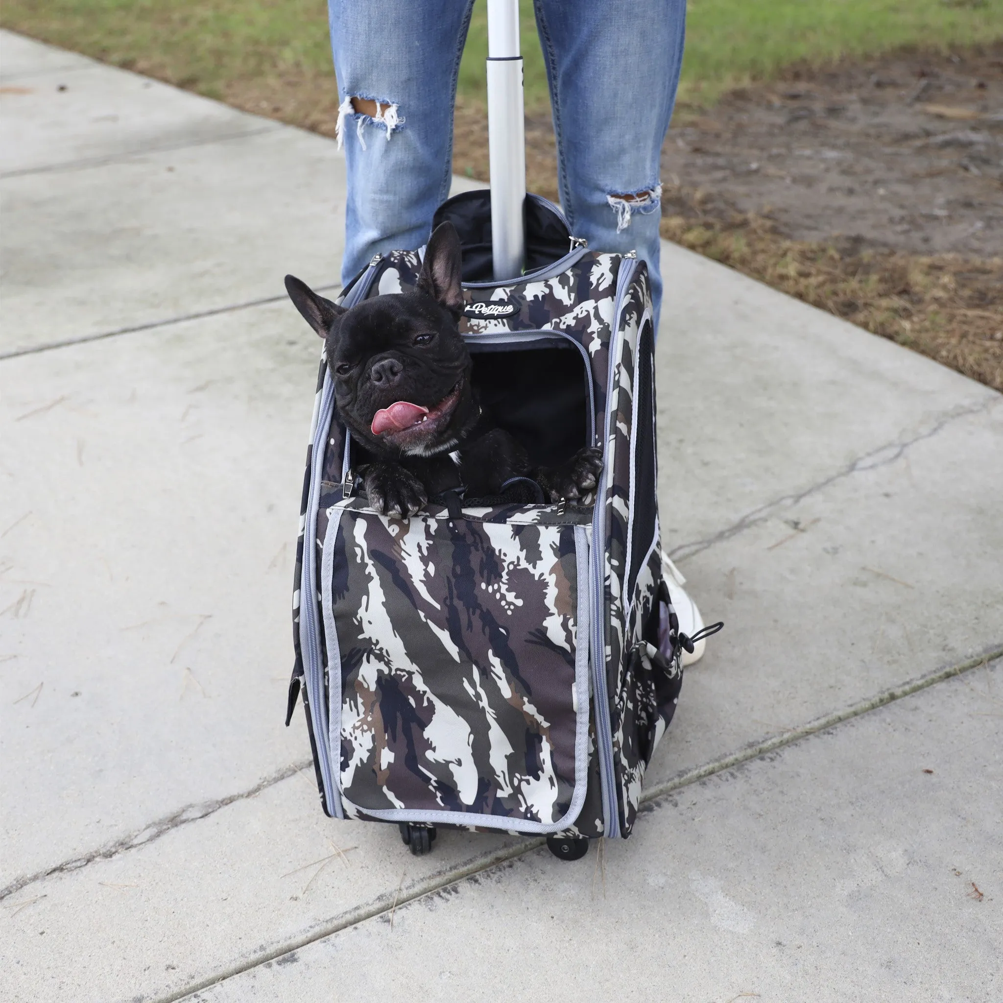 Pink Camo 5-in-1 Pet Stroller - Complete Travel System