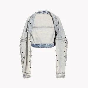 Pre Order:  Loose Fit Studded Denim Jacket