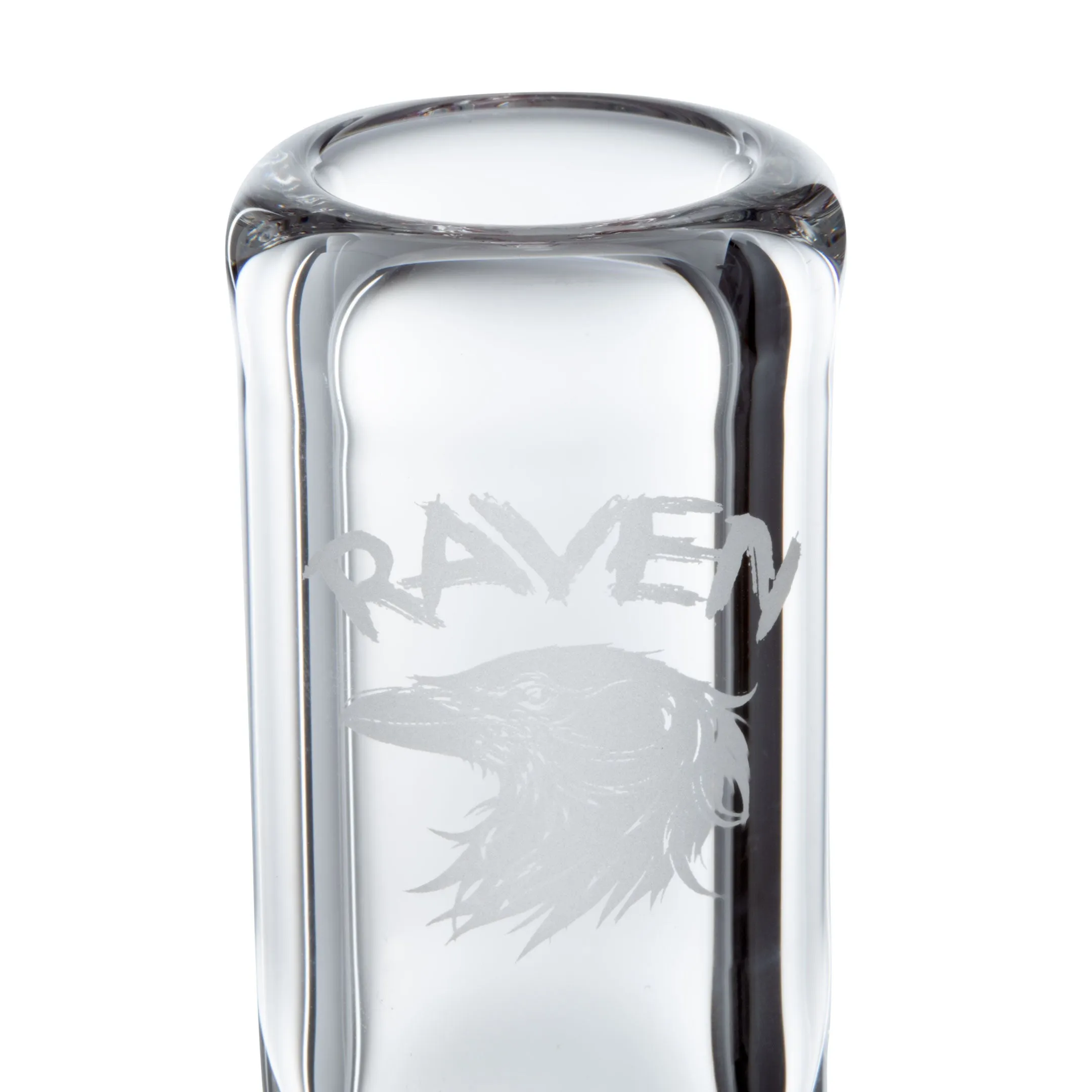 Raven Glass 12in Wavy Fumed Beaker Bong