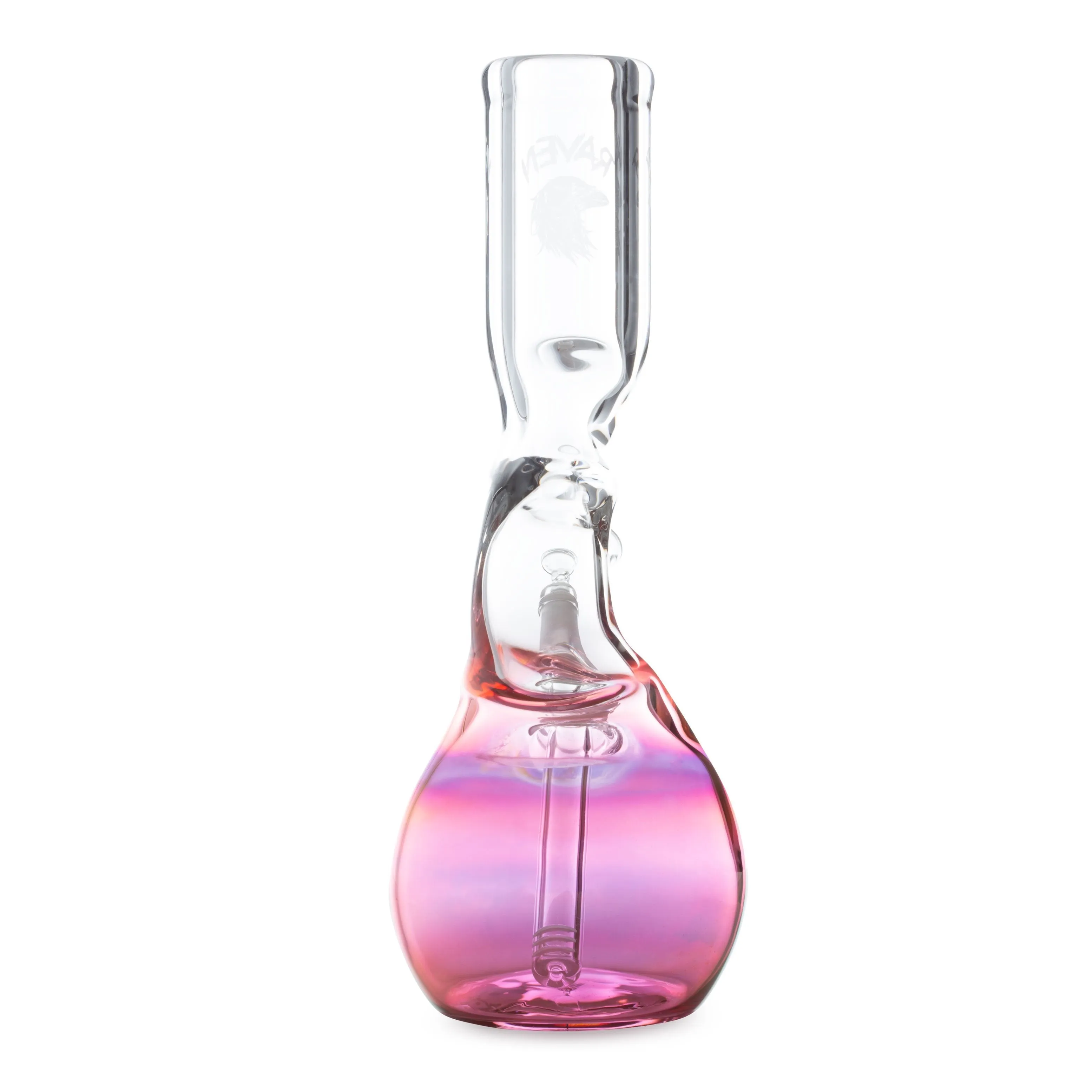 Raven Glass 12in Wavy Fumed Beaker Bong