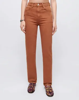 RE/DONE - Comfort Stretch 70s Straight in Terracotta