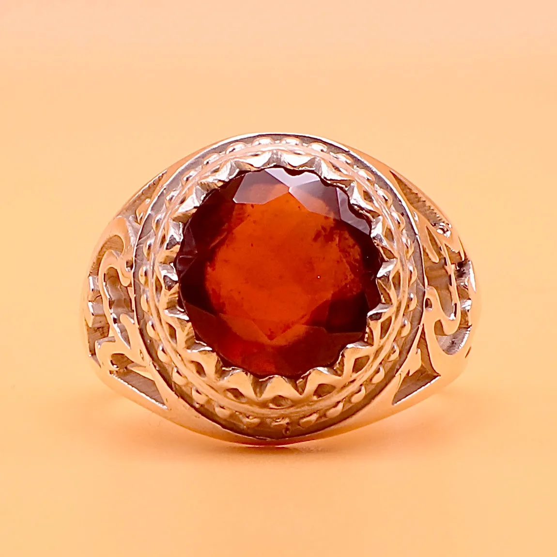 Ruby Gemstone Sterling Silver Ring - "Ya Hussain"