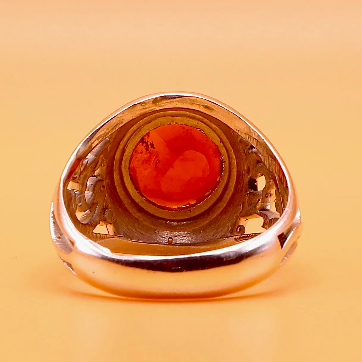 Ruby Gemstone Sterling Silver Ring - "Ya Hussain"